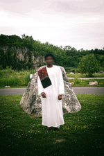 White Sudanese Thobe – full view 