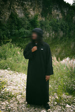 Black Sudanese Thobe – detail view 